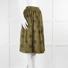 Jonathan Saunders Gold & Turquoise Circle Midi Skirt