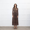 Ganni Leopard Mesh Maxi Dress