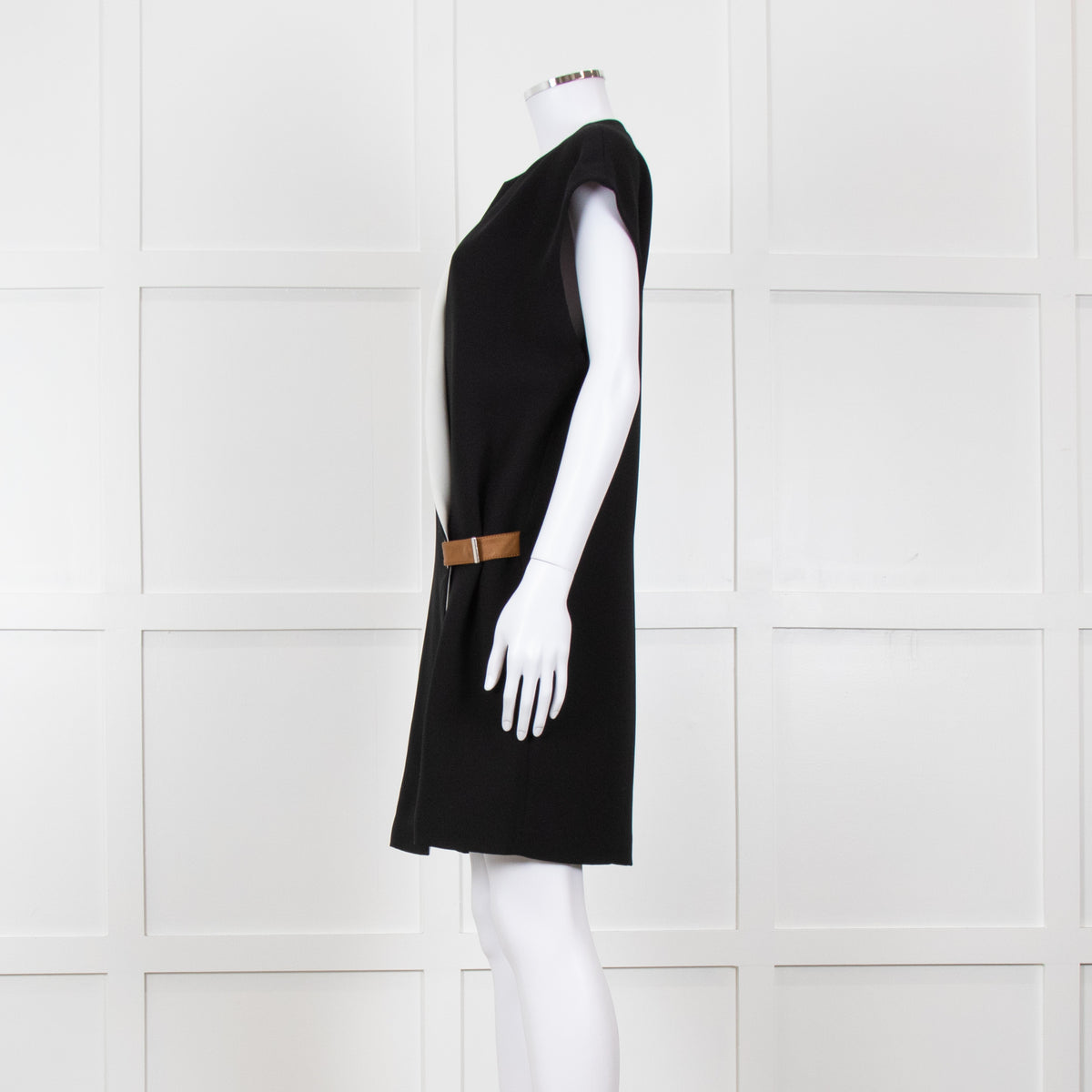 Barbara Bui Black Sleeveless Wrap Mini Dress
