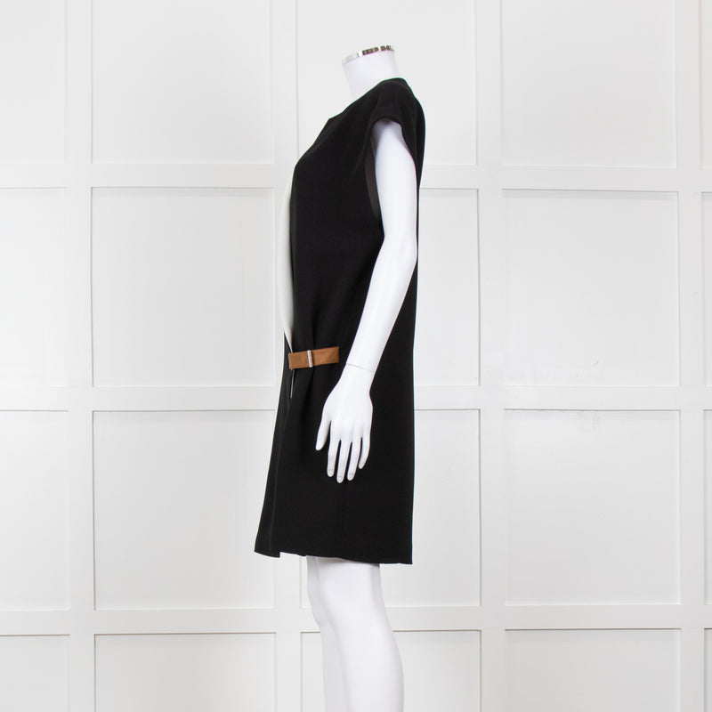 Barbara Bui Black Sleeveless Wrap Mini Dress