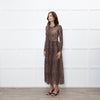 Ganni Leopard Mesh Maxi Dress