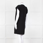 Barbara Bui Black Sleeveless Wrap Mini Dress