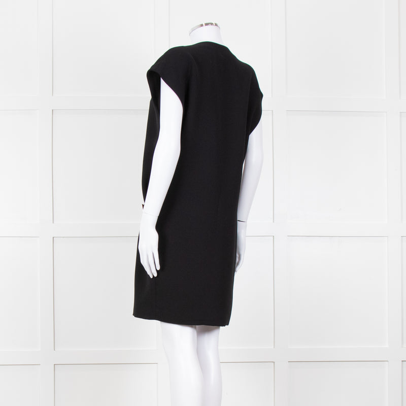 Barbara Bui Black Sleeveless Wrap Mini Dress