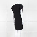 Barbara Bui Black Sleeveless Wrap Mini Dress