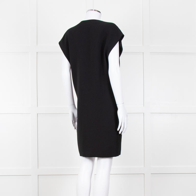 Barbara Bui Black Sleeveless Wrap Mini Dress