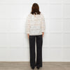 Wyse Cream Lace Trim Cotton Long Sleeve Top