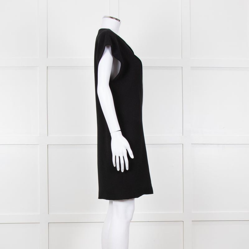 Barbara Bui Black Sleeveless Wrap Mini Dress