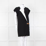 Barbara Bui Black Sleeveless Wrap Mini Dress