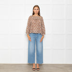 Doen Cream Floral Agotha Top
