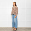 Doen Cream Floral Agotha Top