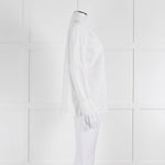 Thierry Colson White On White Print Pyjama Style Shirt