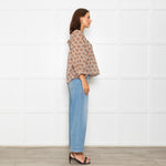 Doen Cream Floral Agotha Top