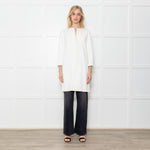 Paule Ka White Grosgrain Coat