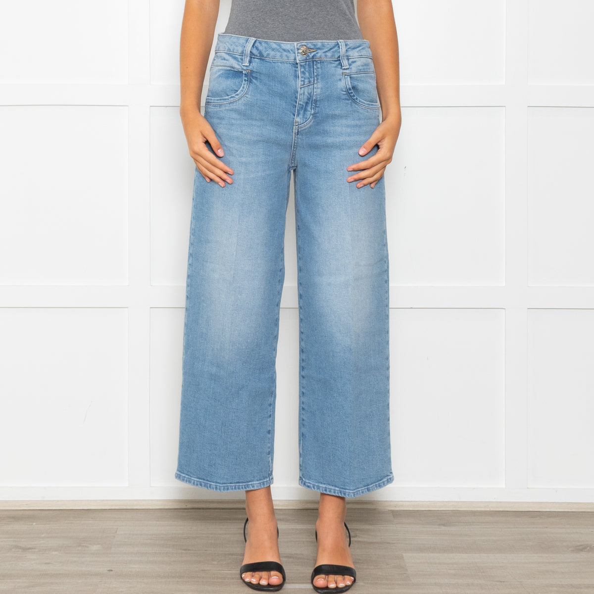 Mos Mosh Blue Callie Belle Wide Leg Jeans
