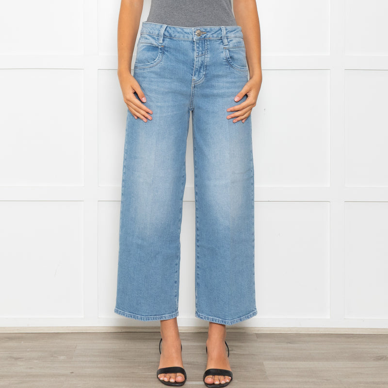 Mos Mosh Blue Callie Belle Wide Leg Jeans