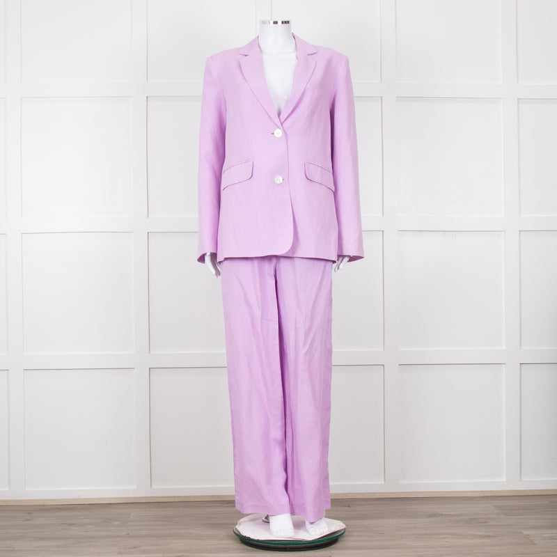 Kitri Lilac Linen Trousers