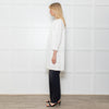 Paule Ka White Grosgrain Coat