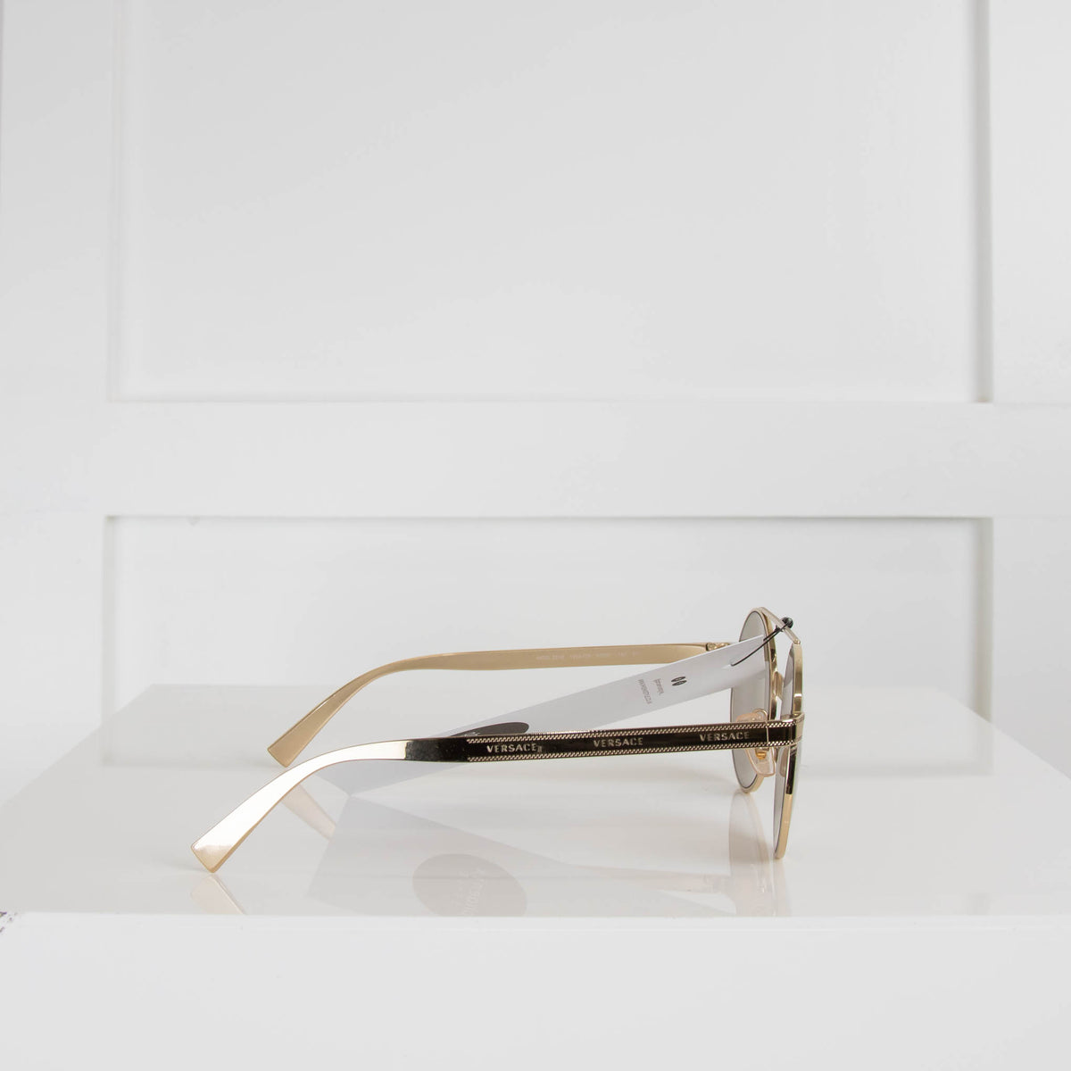 Versace Gold Logo Frame Sunglasses