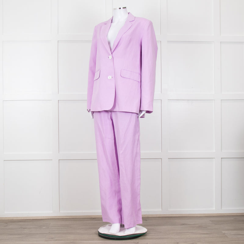 Kitri Lilac Linen Trousers