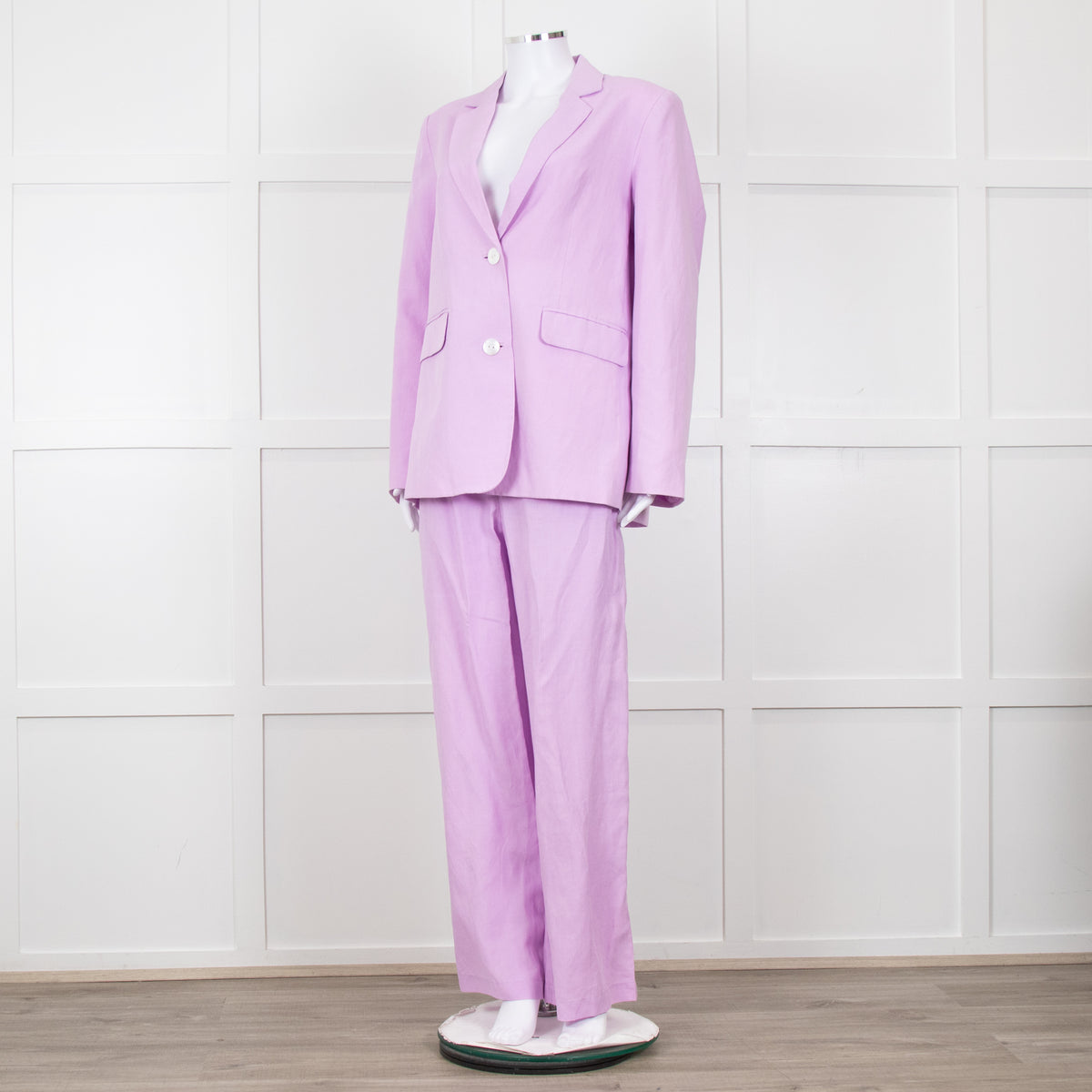 Kitri Lilac Linen Blazer Jacket