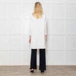 Paule Ka White Grosgrain Coat