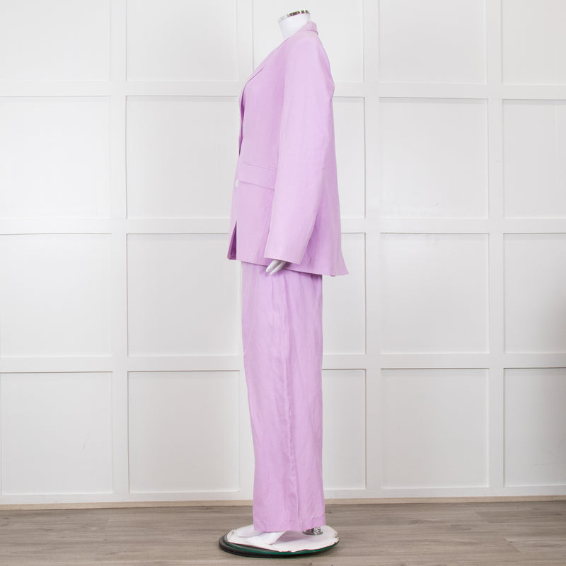 Kitri Lilac Linen Trousers