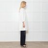 Paule Ka White Grosgrain Coat