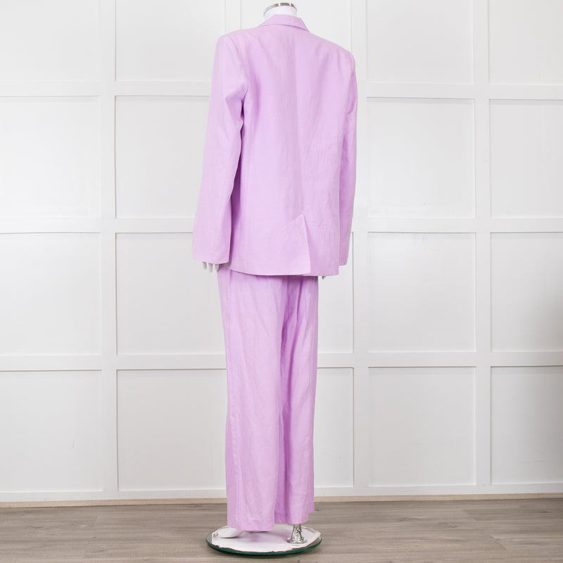 Kitri Lilac Linen Trousers