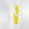 Joseph Lime Green Drape Front Sleeveless Dress