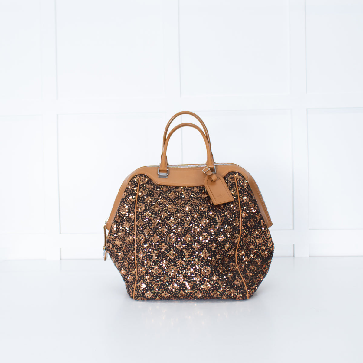 Louis Vuitton Monogram Sequin Sunshine Express North South Gold