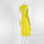 Joseph Lime Green Drape Front Sleeveless Dress