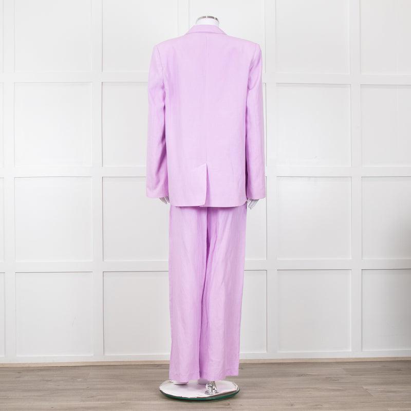 Kitri Lilac Linen Trousers