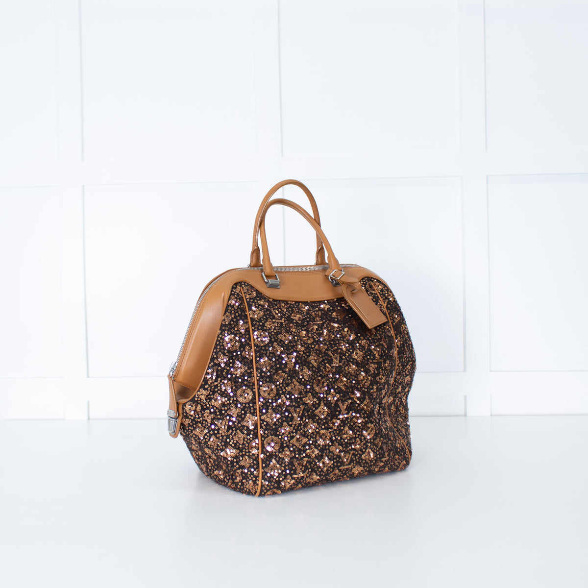 Louis Vuitton Monogram Sequin Sunshine Express North South Gold