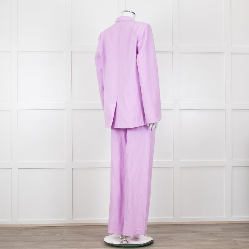 Kitri Lilac Linen Trousers