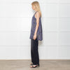 Rag & Bone Grey Bark Print Silk Button Down Tunic Mini Dress