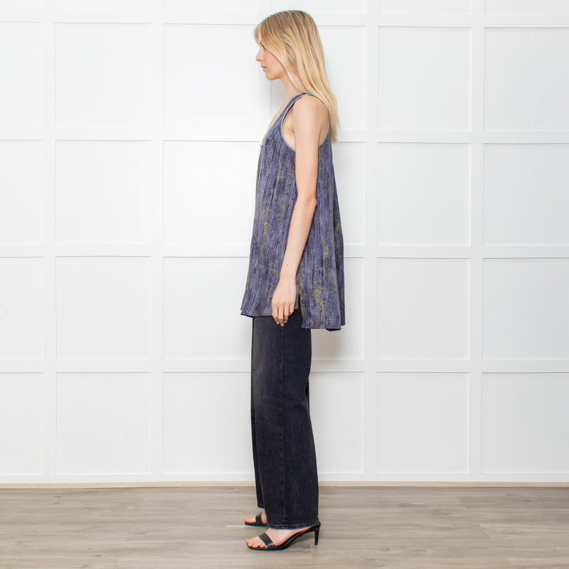 Rag & Bone Grey Bark Print Silk Button Down Tunic Mini Dress