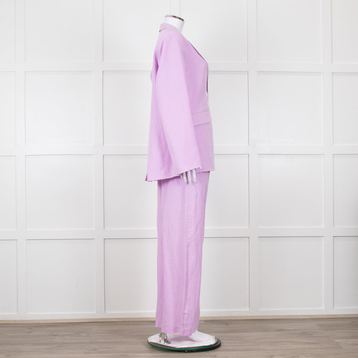 Kitri Lilac Linen Blazer Jacket