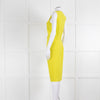 Joseph Lime Green Drape Front Sleeveless Dress