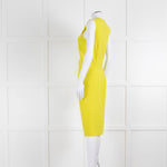 Joseph Lime Green Drape Front Sleeveless Dress