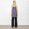 Rag & Bone Grey Bark Print Silk Button Down Tunic Mini Dress