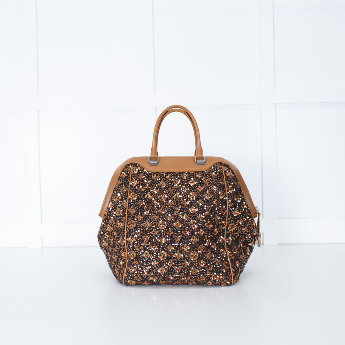 Louis Vuitton Monogram Sequin Sunshine Express North South Gold