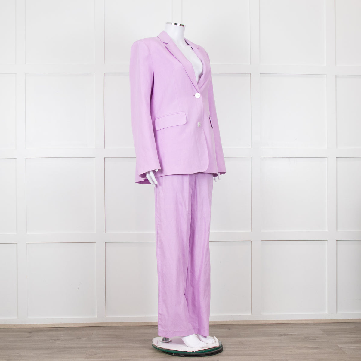 Kitri Lilac Linen Blazer Jacket