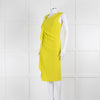 Joseph Lime Green Drape Front Sleeveless Dress