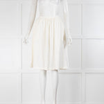 Bec & Bridge Cream Embroidered Skirt