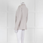 Harris Wharf London Light Grey Soft Cotton Blend Double Breasted Blazer