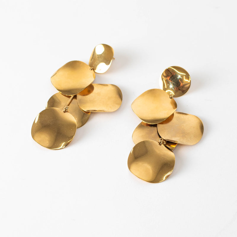 Isabel Marant Gold Jeanotte Circle Drop Earrings