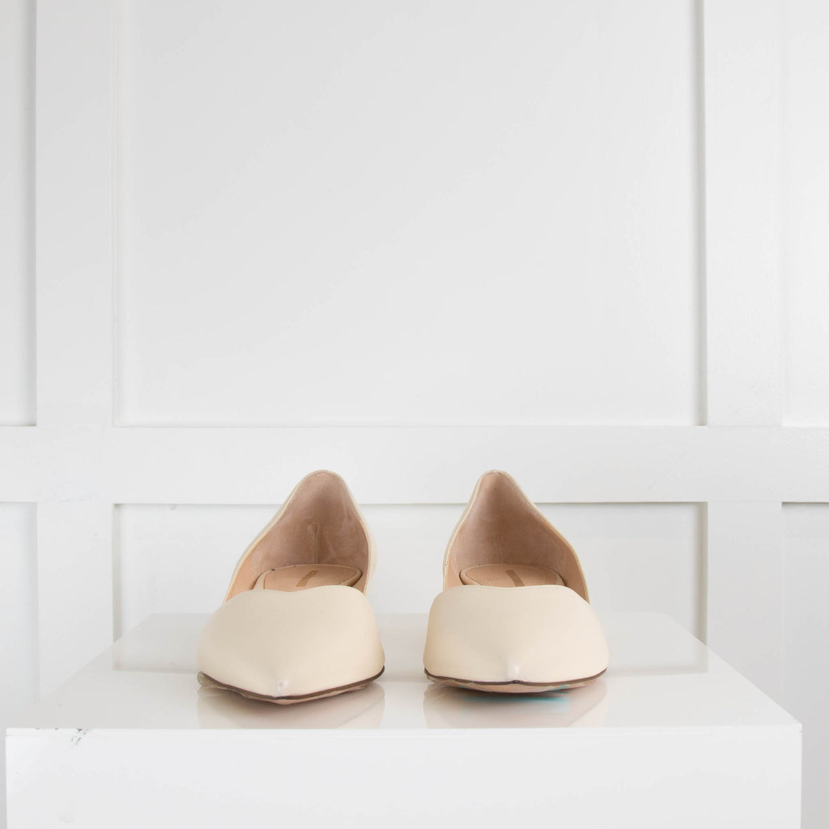 Nicolas Kirkwood Cream Pearl Heel Pointy Shoes