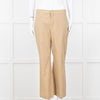 Twinset Beige Cotton Straight Leg Trousers
