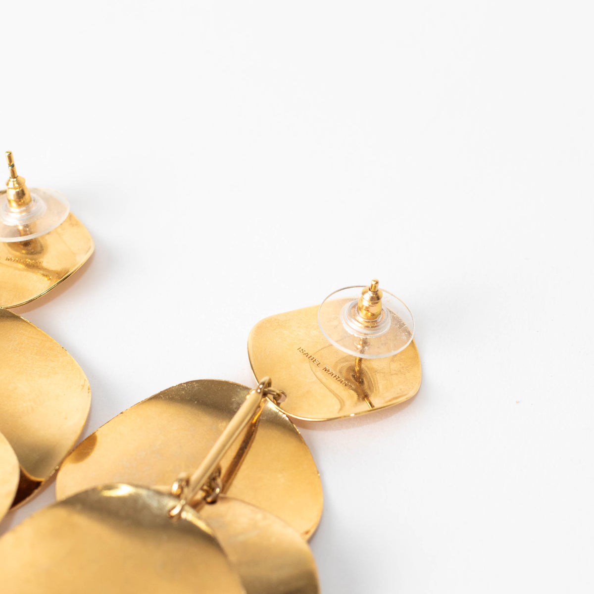 Isabel Marant Gold Jeanotte Circle Drop Earrings