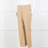 Twinset Beige Cotton Straight Leg Trousers